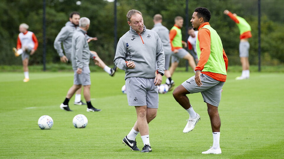 Swansea City training