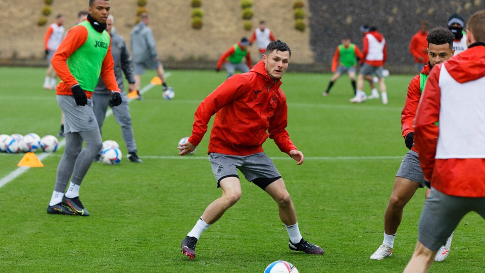 Swansea City training