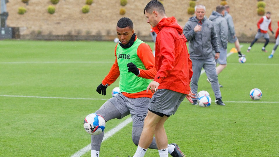 Swansea City training