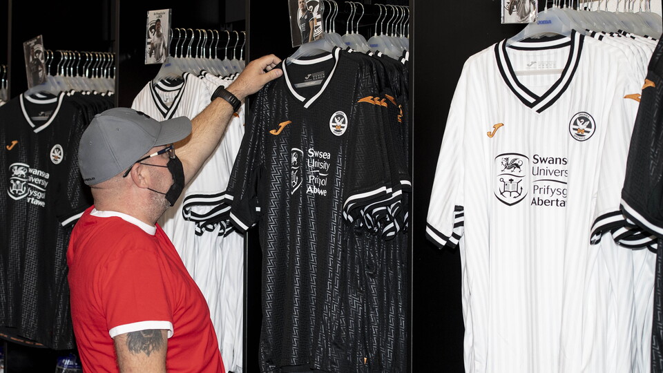 New kit on sale in the club shop