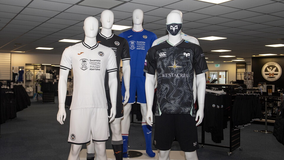 New kit on sale in the club shop