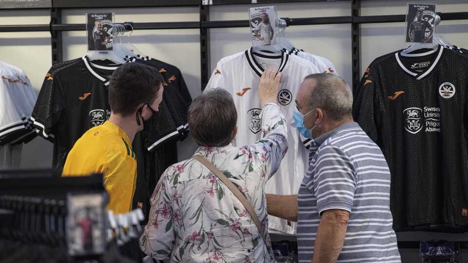 New kit on sale in the club shop