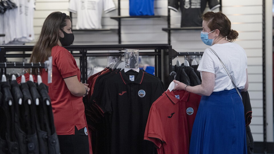 New kit on sale in the club shop