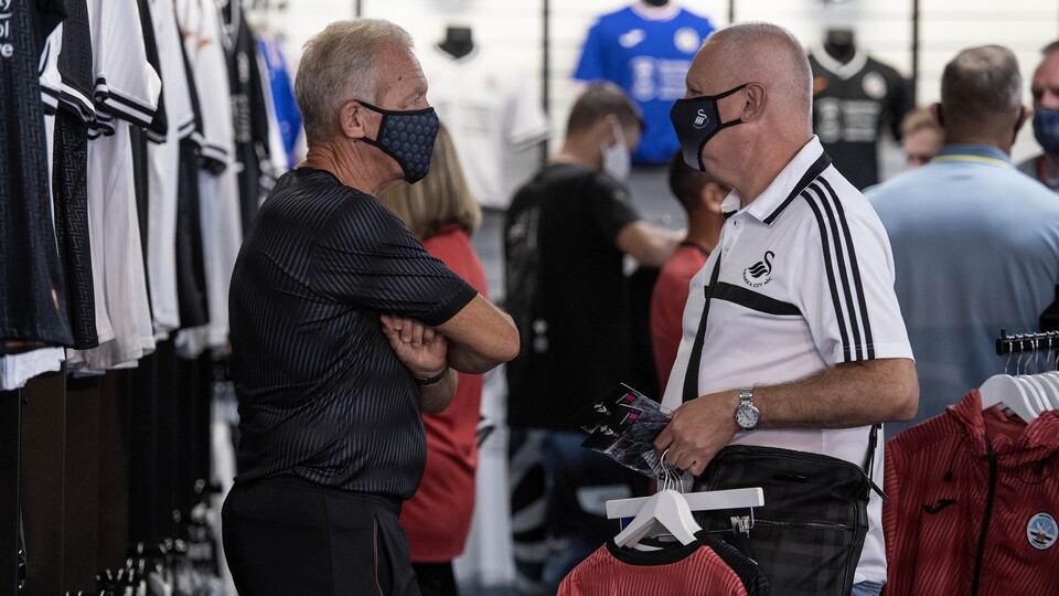New kit on sale in the club shop
