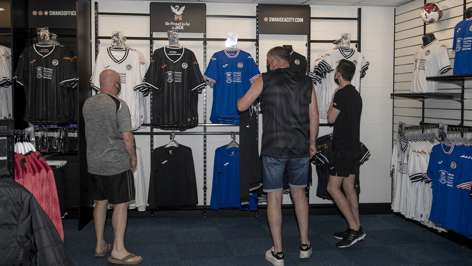 New kit on sale in the club shop