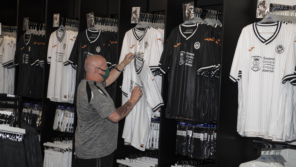 New kit on sale in the club shop