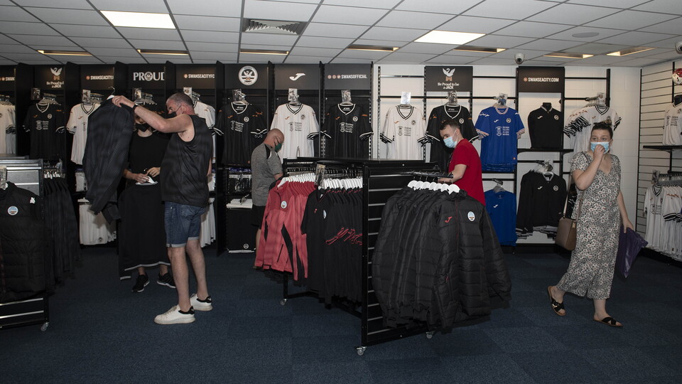 New kit on sale in the club shop
