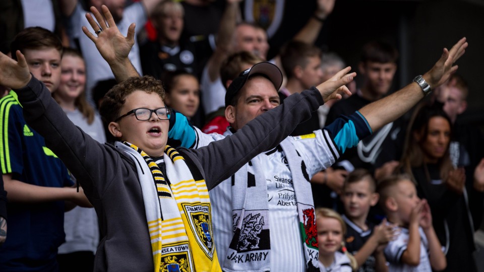 Swansea City supporters