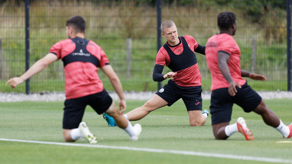 Training ahead of Hull City