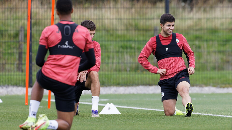 Training ahead of Hull City
