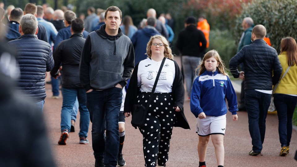 Swansea City supporters