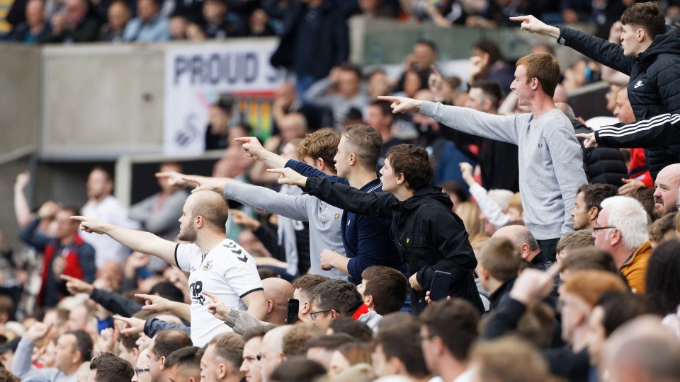 Swansea City supporters