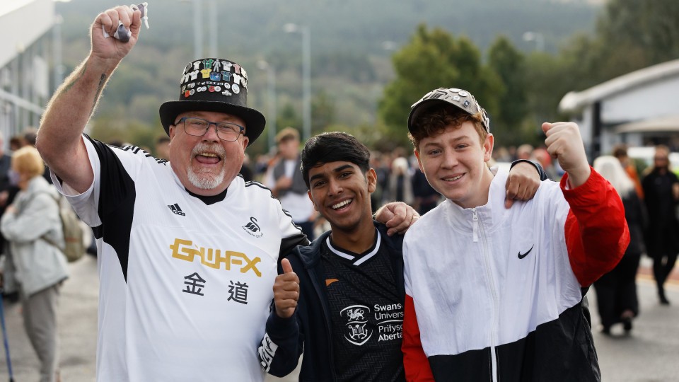 Swansea City supporters