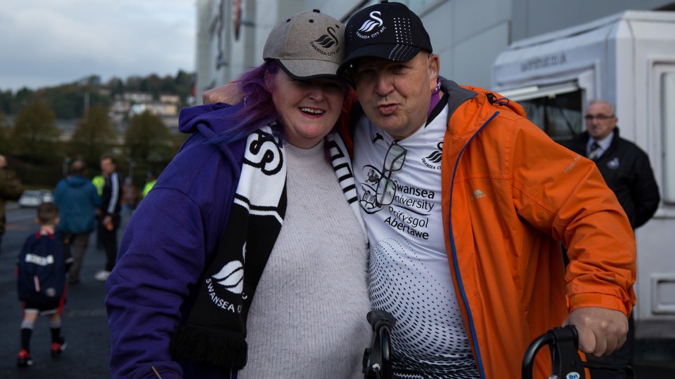 Swansea City supporters