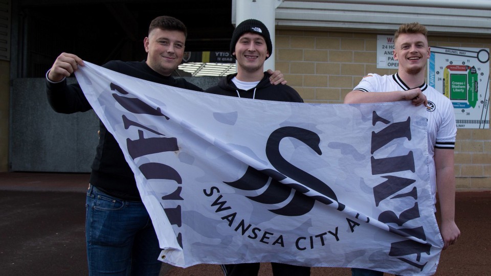 Swansea City supporters