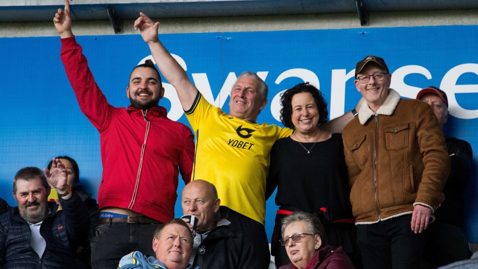 Swansea City supporters