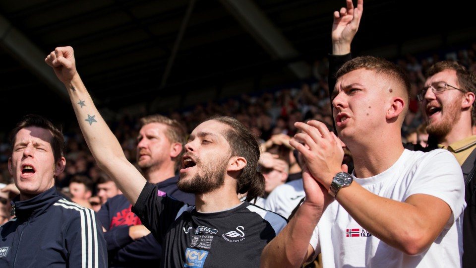 Swansea City supporters