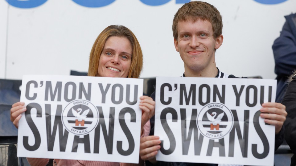 Swansea City supporters