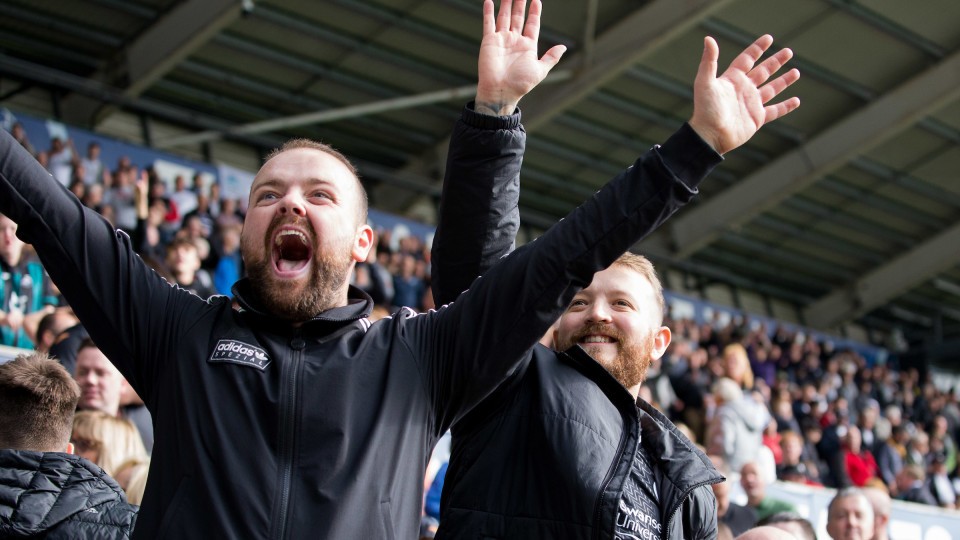 Swansea City supporters