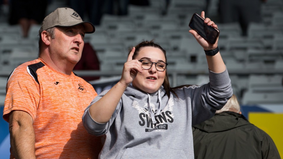 Swansea City supporters