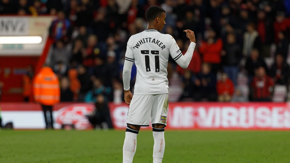 Bournemouth away Morgan Whittaker
