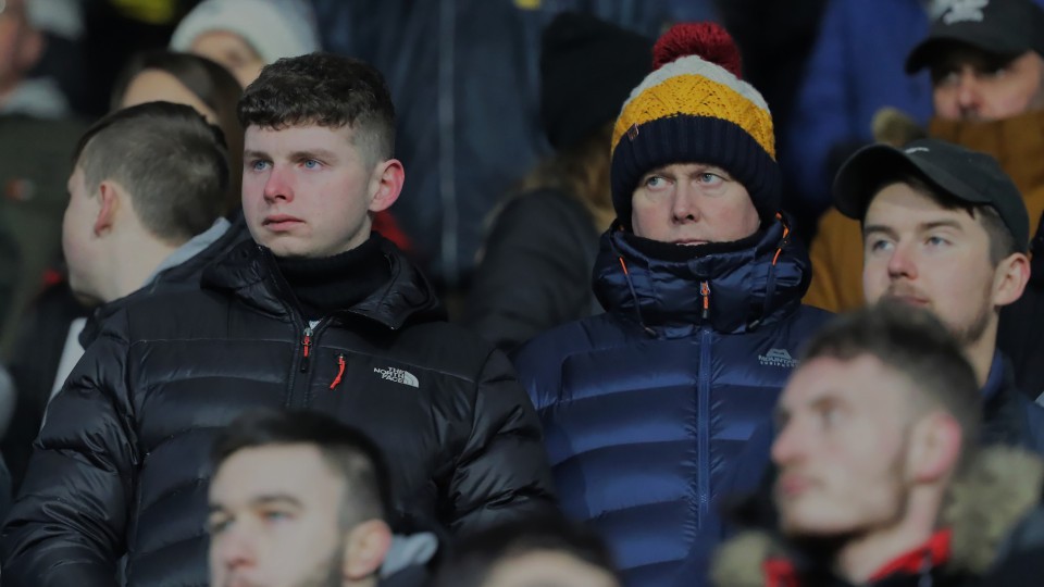 Huddersfield Town (a) fans 21-22