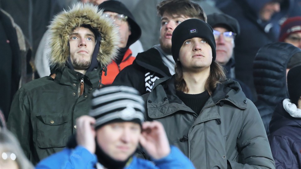 Huddersfield Town (a) fans 21-22
