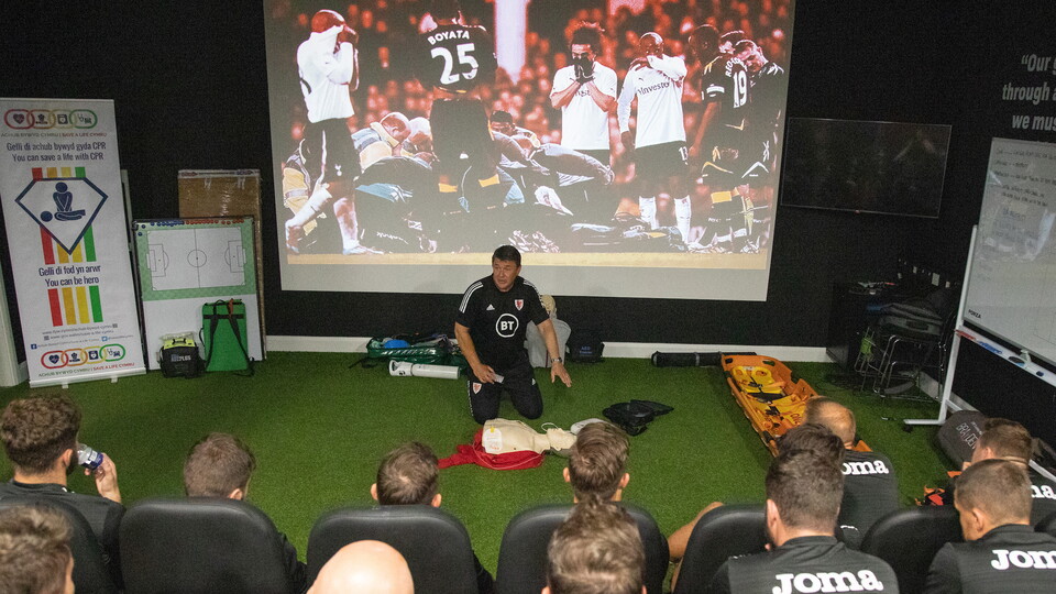 Swans staff take part in CPR training
