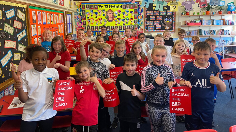 Brynaman School Show Racism the red card