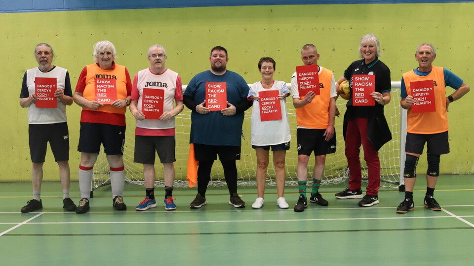 Walking Football Show Racism the Red Card