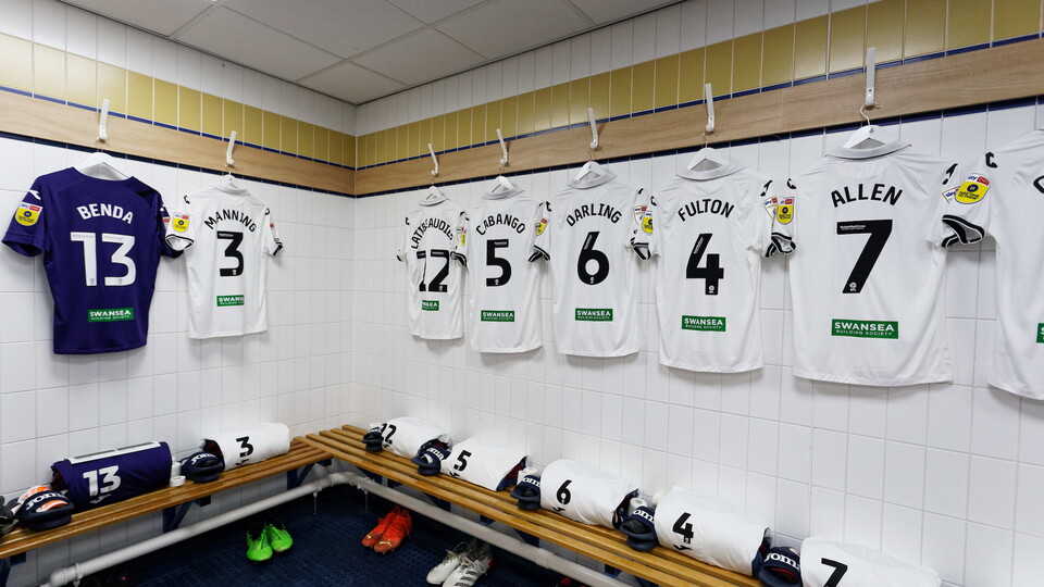 Changing room at Sunderland