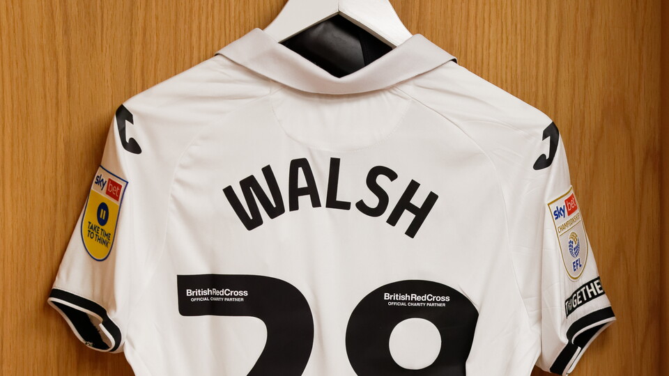 Liam Walsh's shirt hangs in the changing room