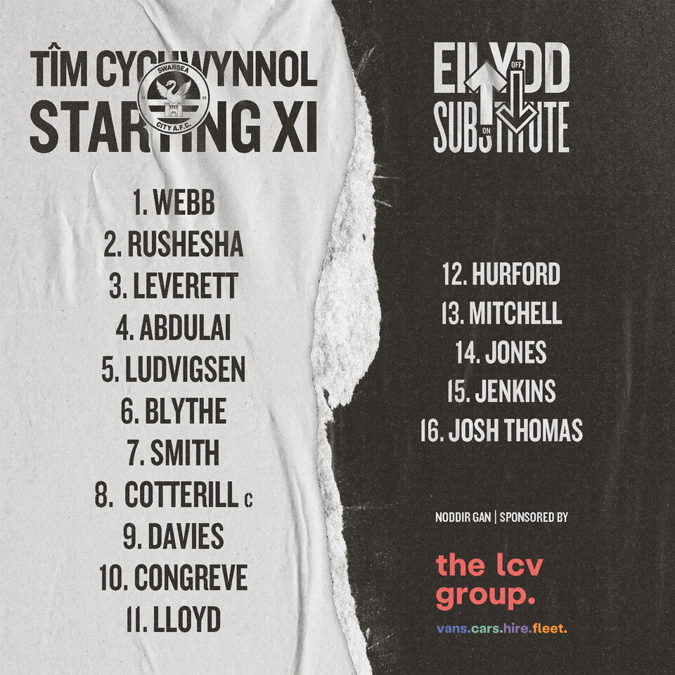 Swansea City U21 line up v Hull City