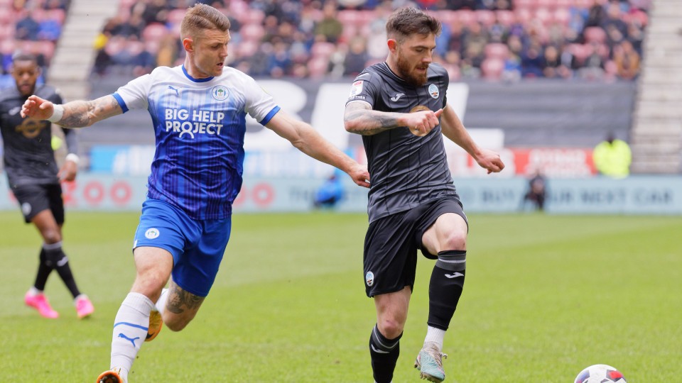 Wigan away Ryan Manning