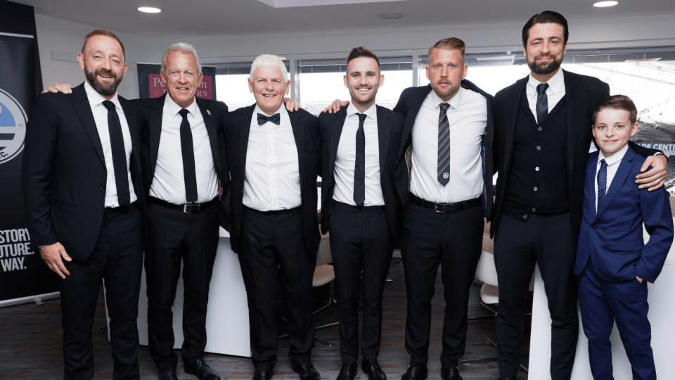 Coaching staff at Player Awards.