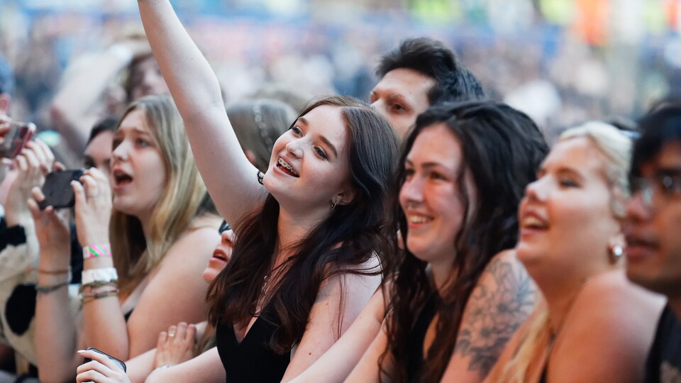 Fans at the Arctic Monkeys