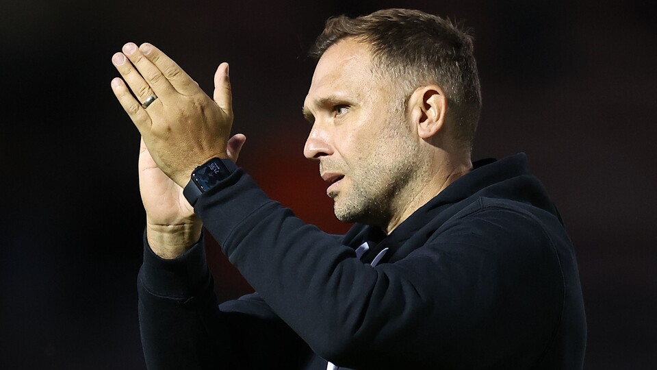 John Eustace applauds fans