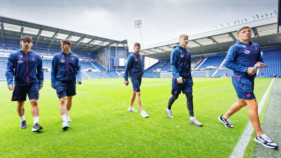 Pitch side.