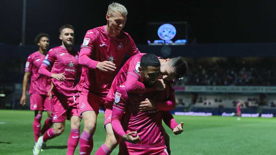 QPR away celebration