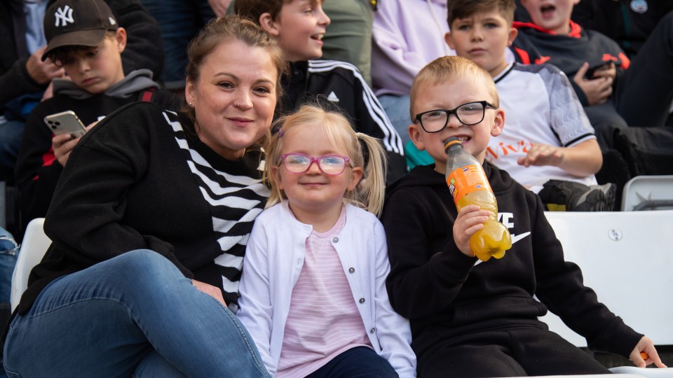 Fans cheer on the Swans against Sheffield Wednesday