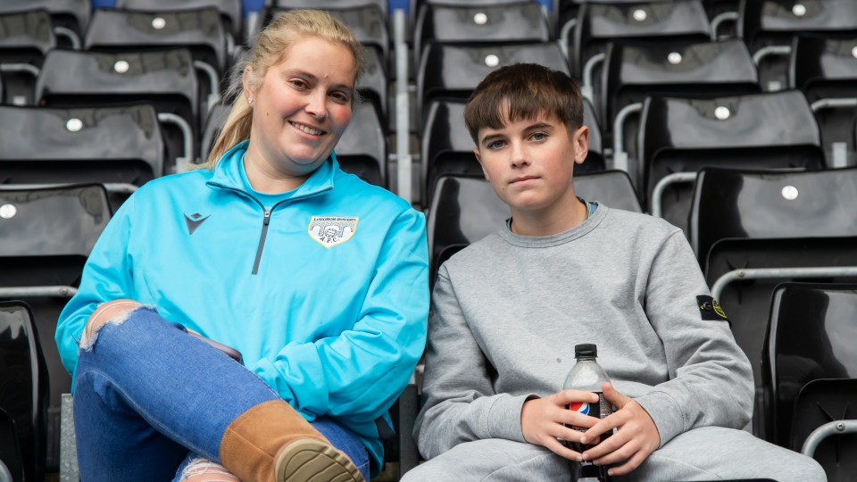 Fans cheer on the Swans against Sheffield Wednesday