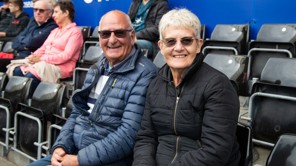 Fans cheer on the Swans against Sheffield Wednesday
