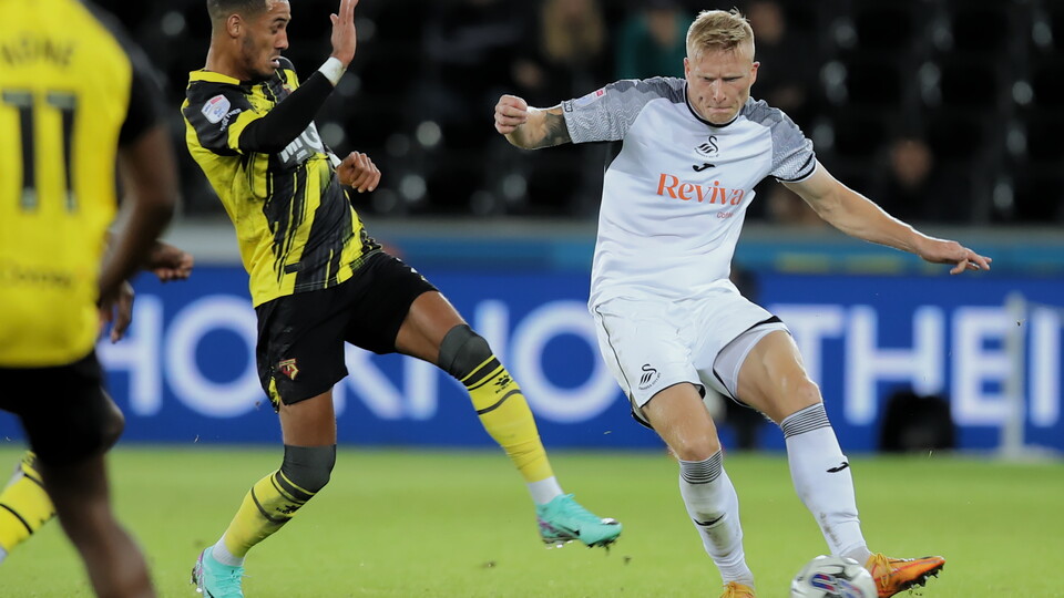 Kristian Pedersen against Watford