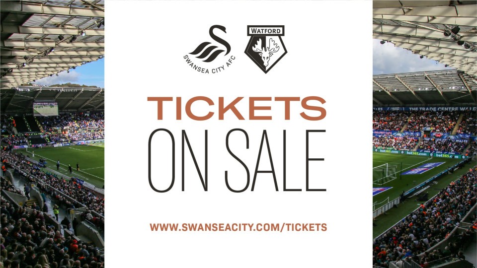 Tickets on sale for Watford home match