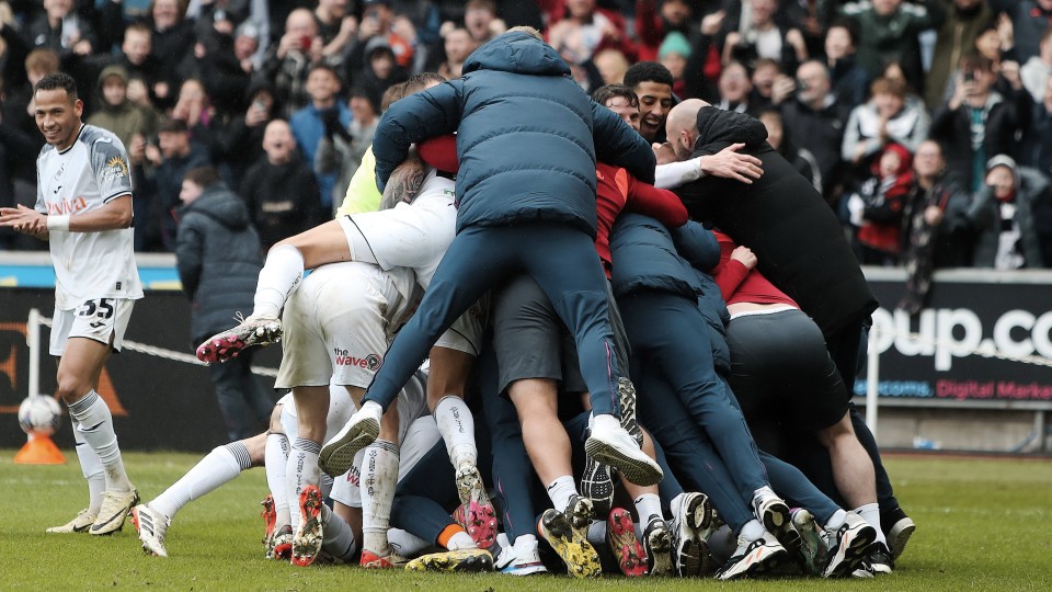 Team celebration
