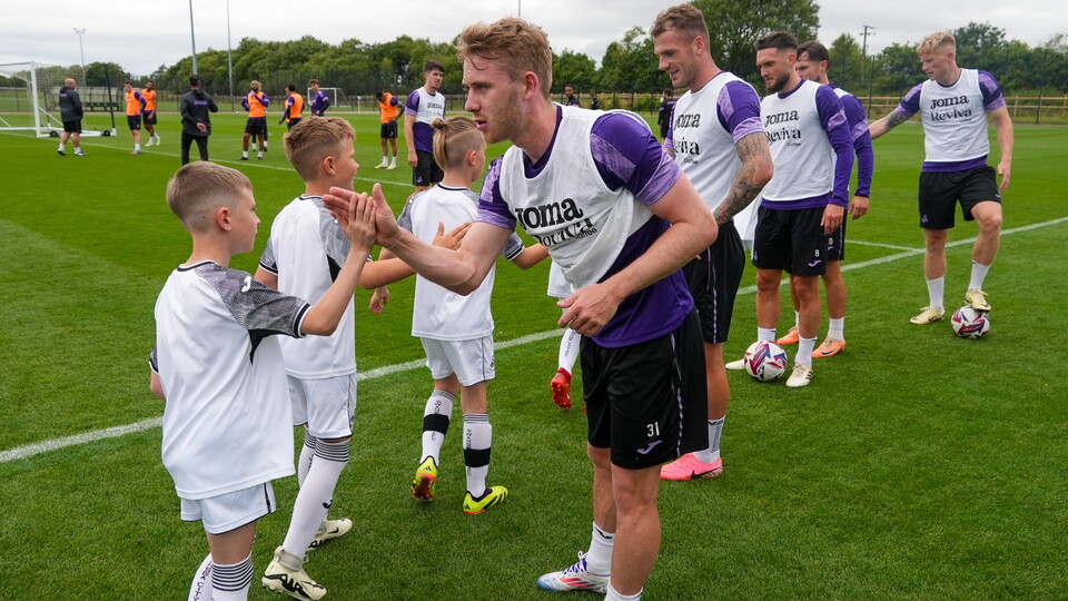 Swansea City Under-nines vs First Team