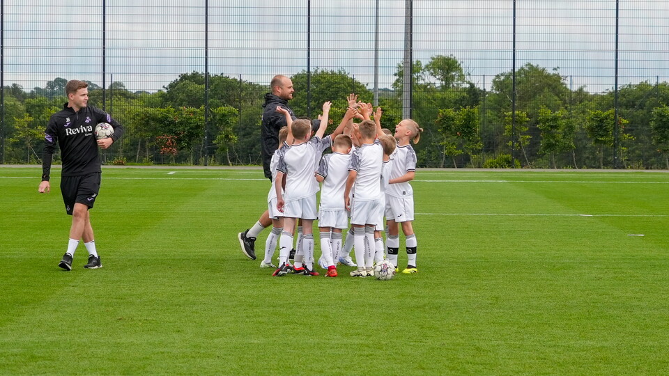 Swansea City Under-nines vs First Team