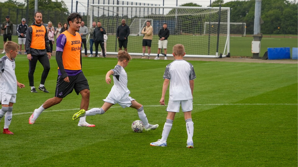 Swansea City Under-nines vs First Team