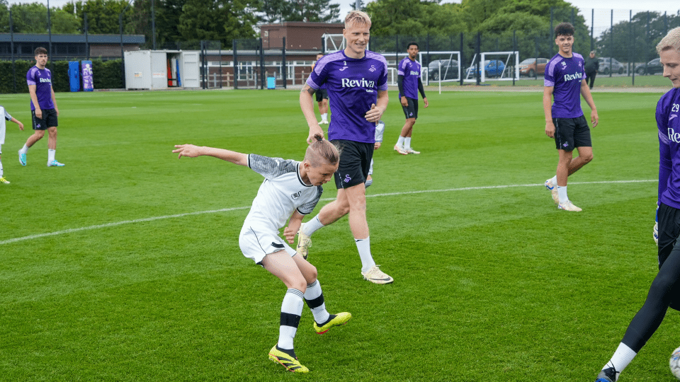 Swansea City Under-nines vs First Team