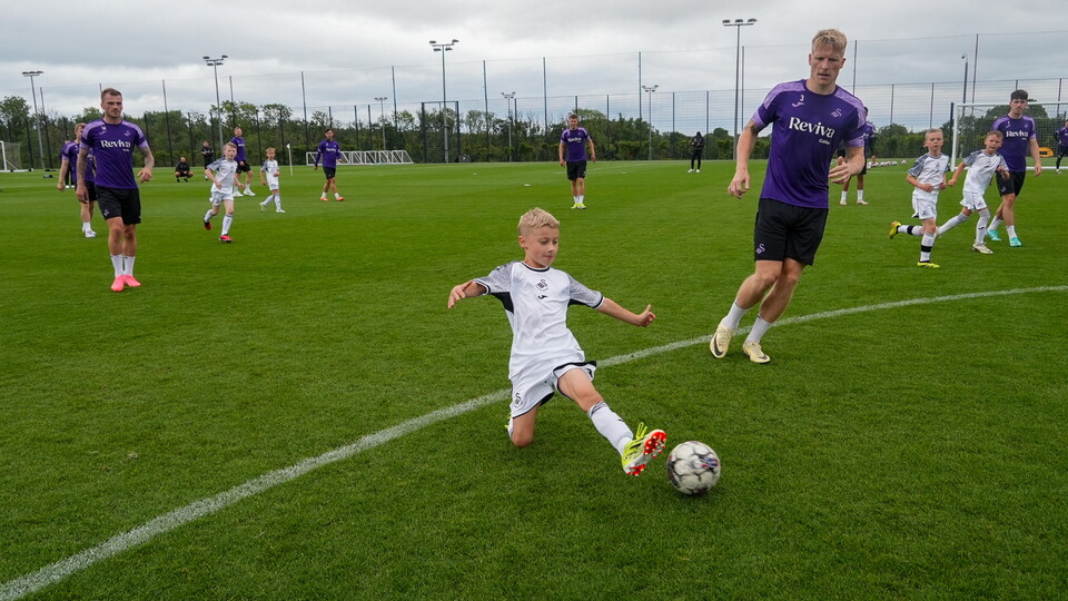 Swansea City Under-nines vs First Team